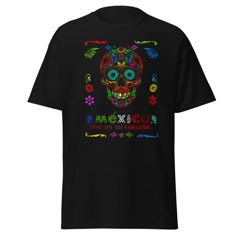 Mexico Vive Skull T-Shirt