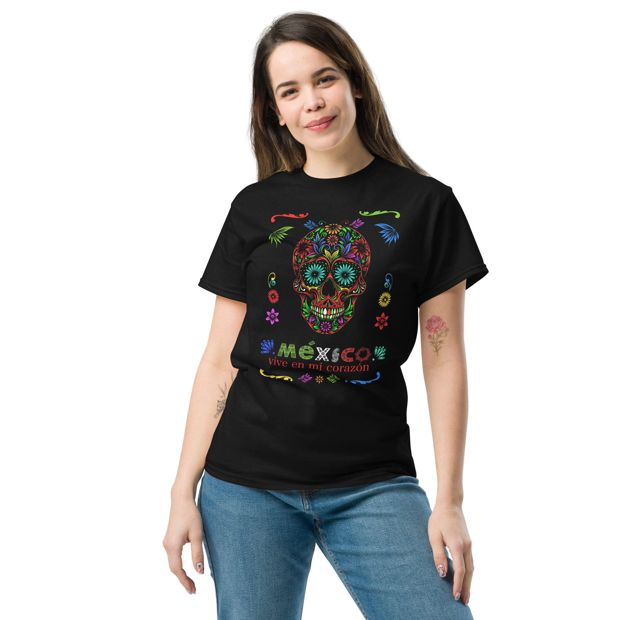 Mexico Vive Skull T-Shirt