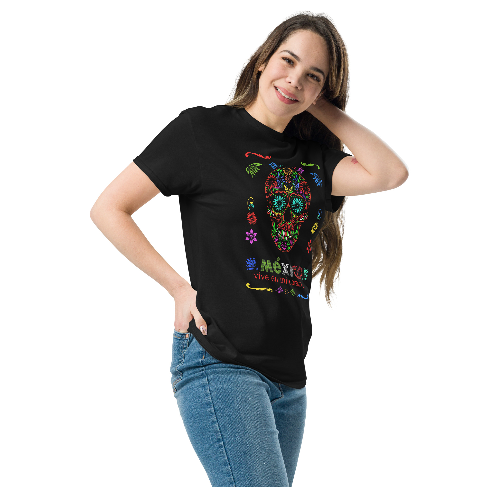 Mexico Vive Skull T-Shirt
