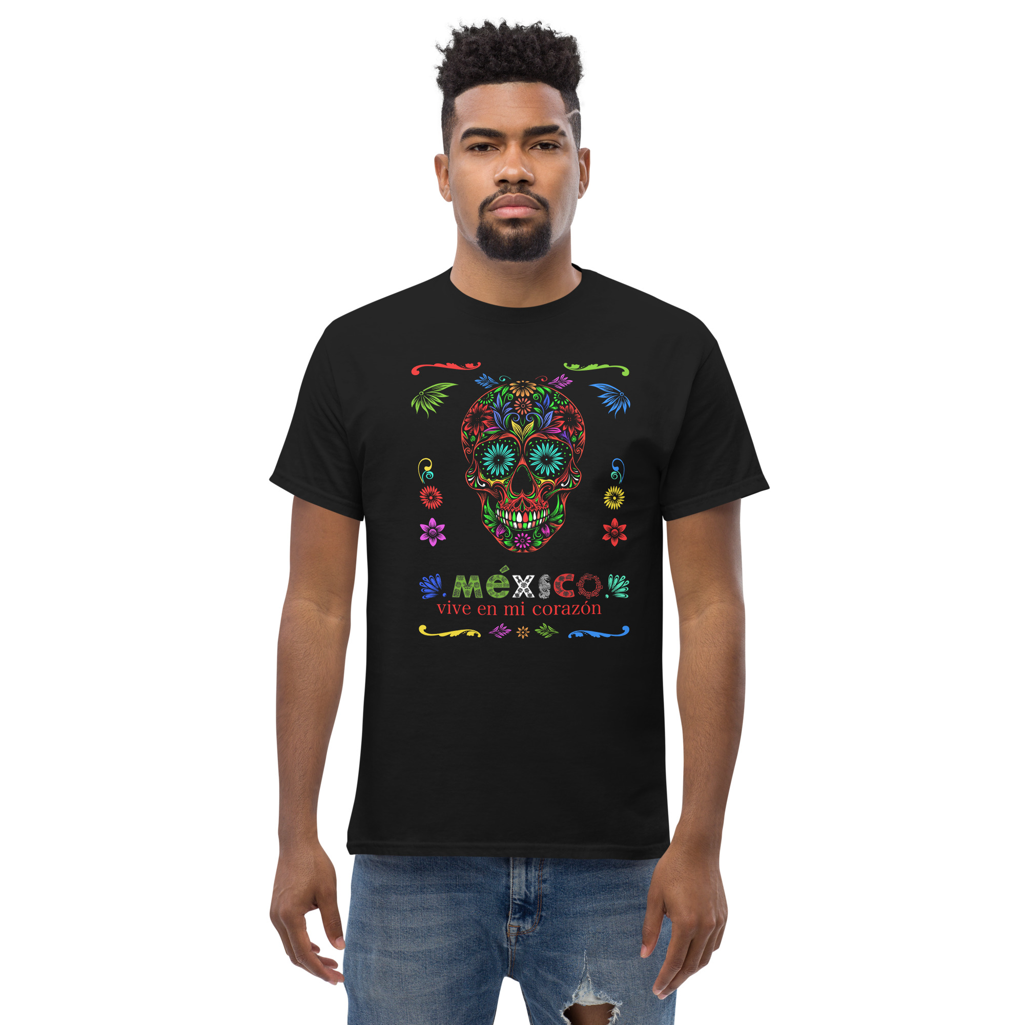 Mexico Vive Skull T-Shirt
