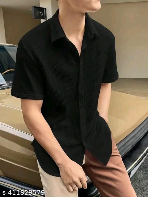 Men's Black Casual Shirt 