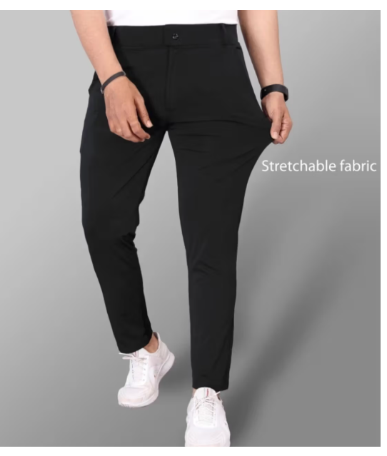 DWIDEN Regular Flat Men's Chinos - Black ( Pack of 1 )