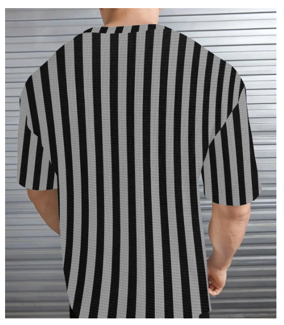        Hover to zoom KAJARU Men Polyester Regular Fit Striped T-Shirt ( Melange Grey )