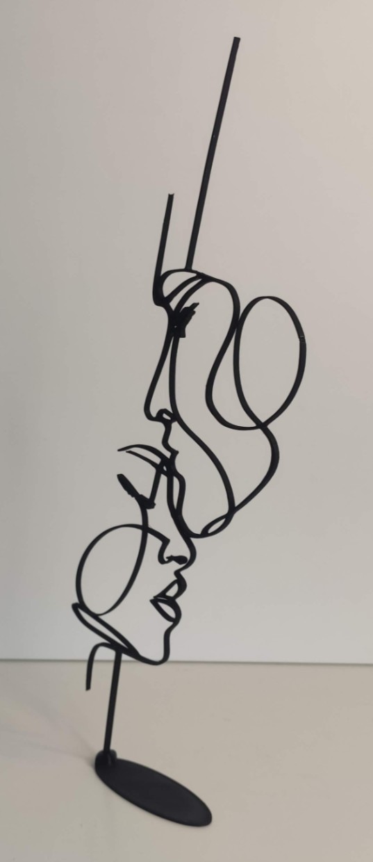 Sculpture visage moderne