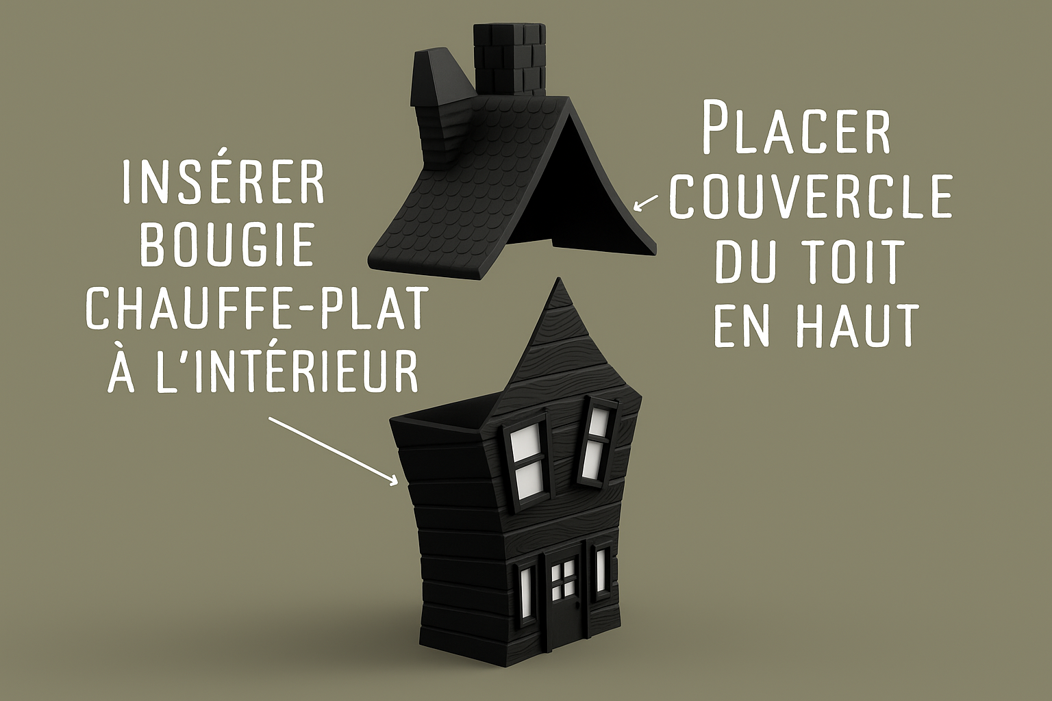 Maison hantée décorative
