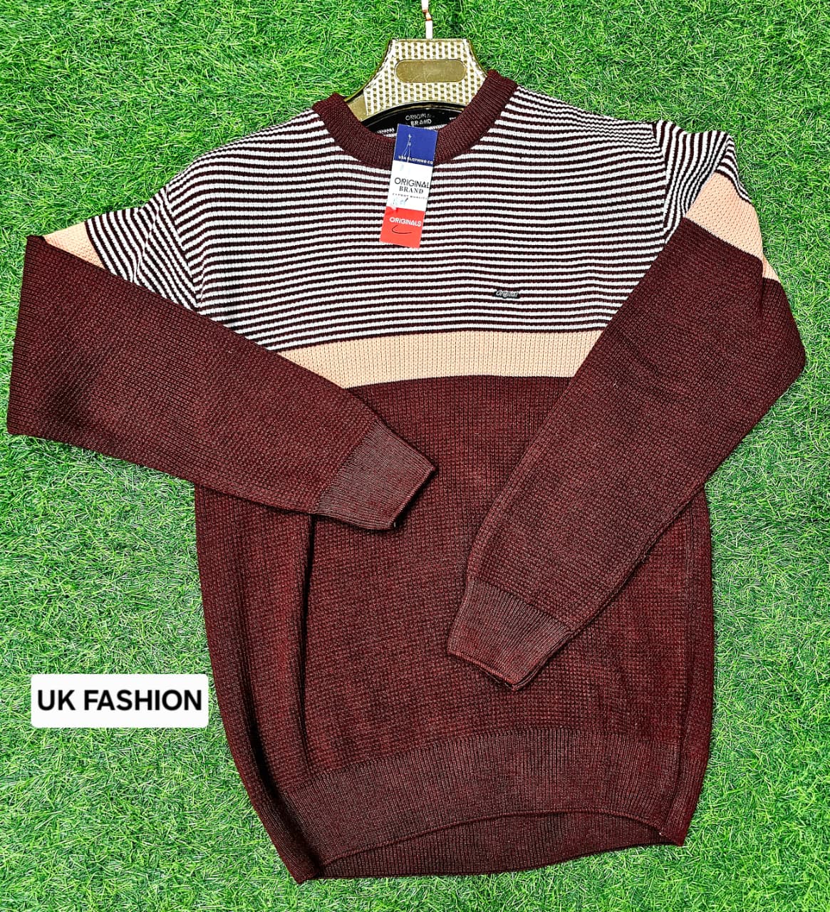 Men's Striped Knit Sweater