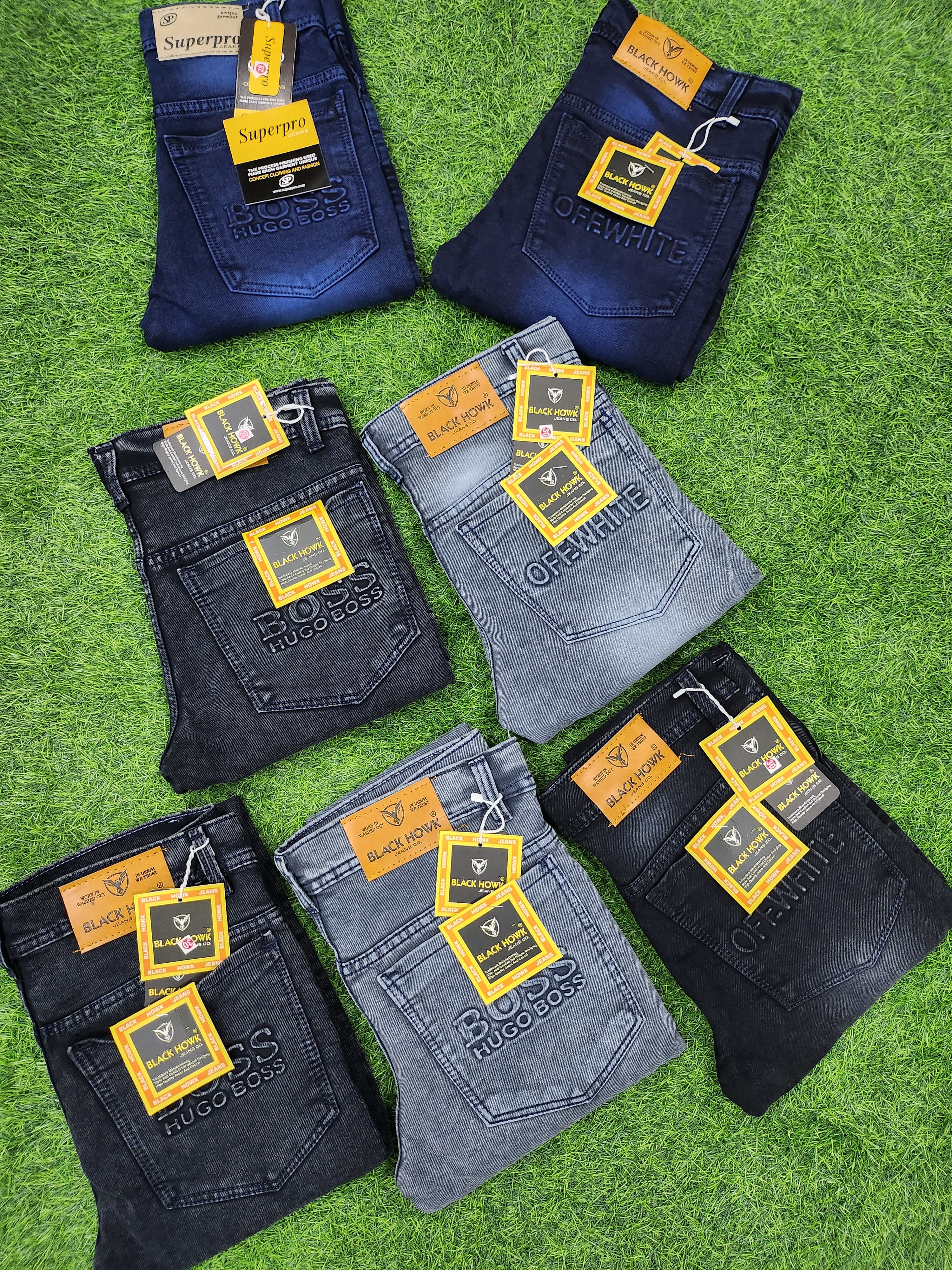 Knitted Mens Denim Jeans