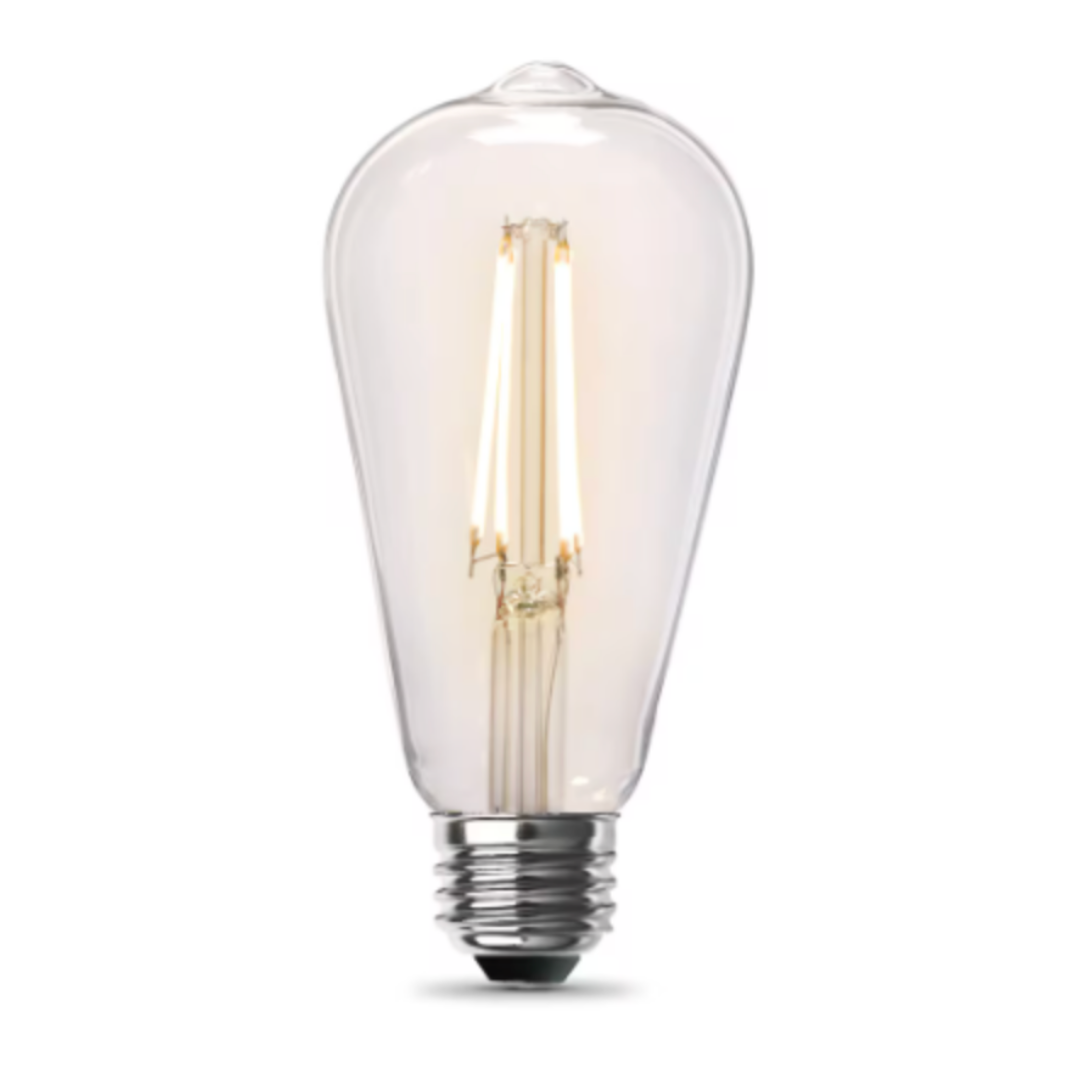 Feit Electric 60W Equivalent ST19 Motion Activated LED Bulb, 2700K Soft White (4-Pack)