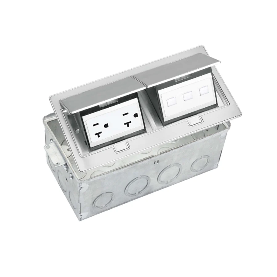 Dual Rectangular Pop Up Floor Box – FB-SD4400SN