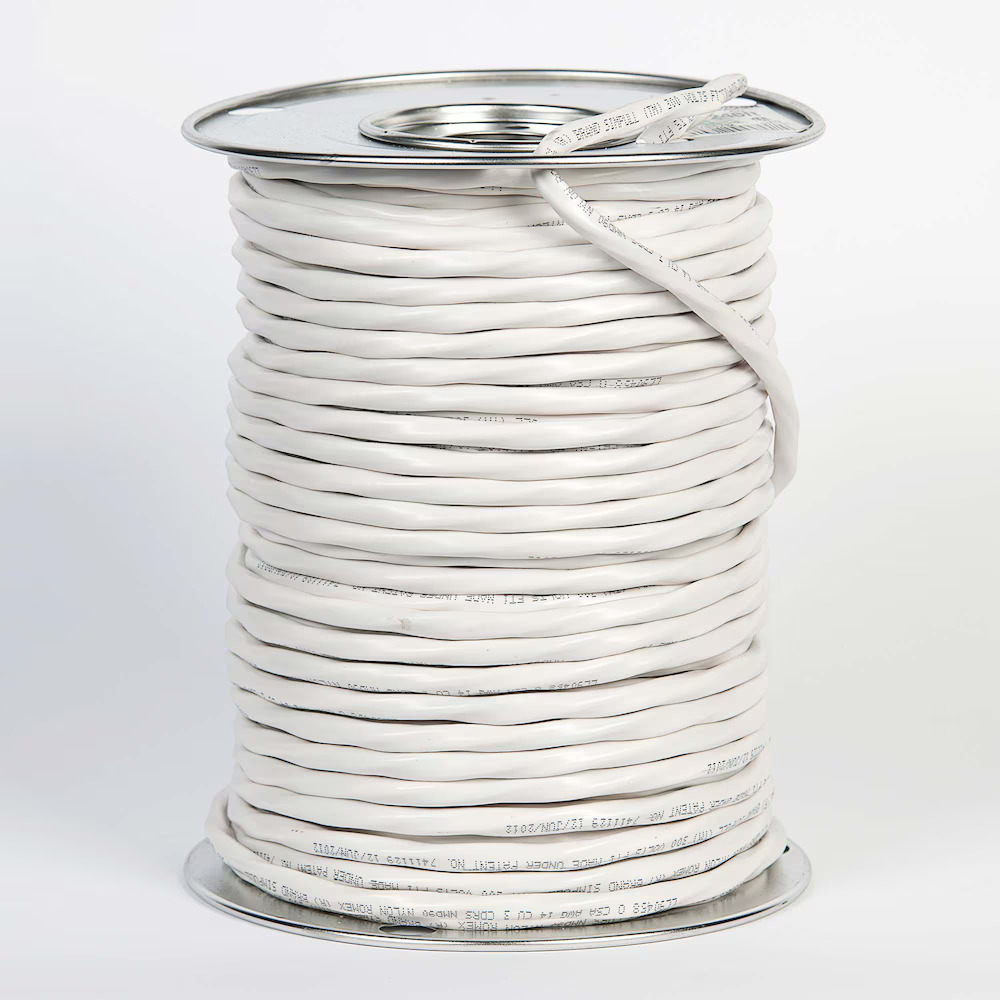 Southwire 14/3 NMD90 75M SIMpull Electrical Wire – White
