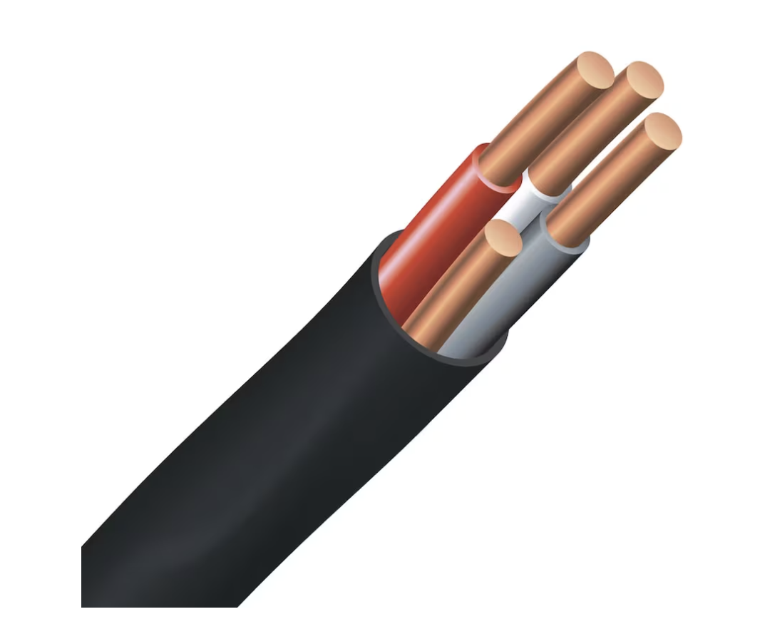 Southwire 8/3 NMWU 30M Underground Copper Wire – Black