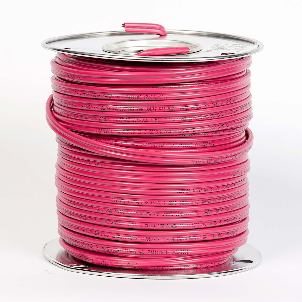 Southwire 12/2 NMD90 75M SIMpull Electrical Wire – Red