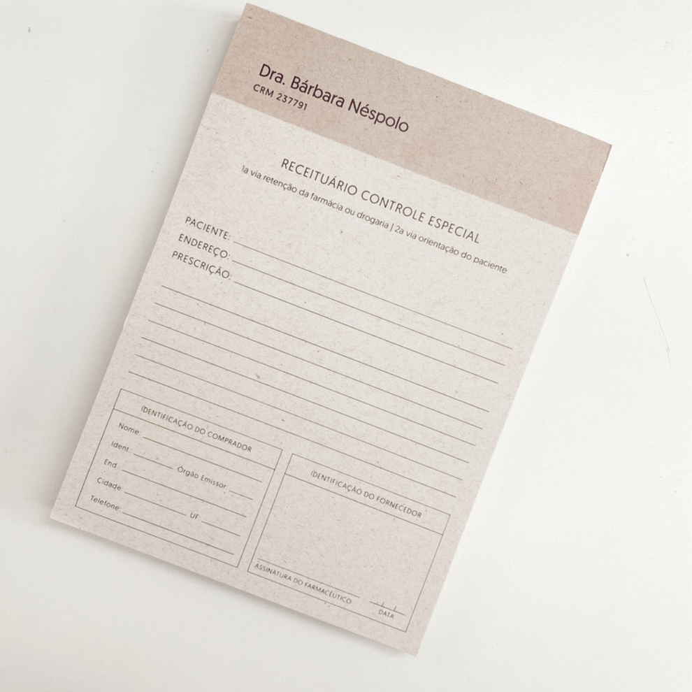   🩺 Bloco Receituário A5 Personalizado – Profissionalismo com Identidade