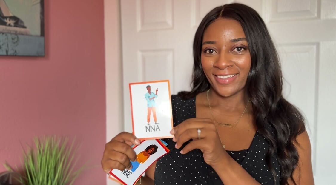 Igbo Family Flashcards – Bilingual Cards for Learning Family Members (Igbo + English)