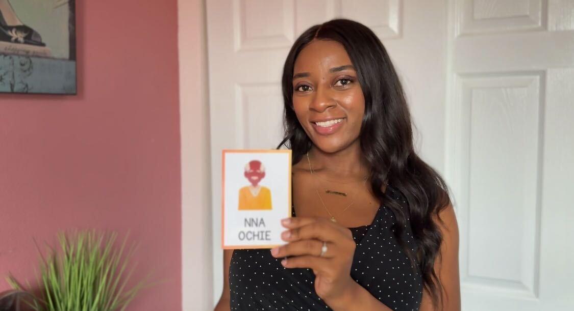 Igbo Family Flashcards – Bilingual Cards for Learning Family Members (Igbo + English)