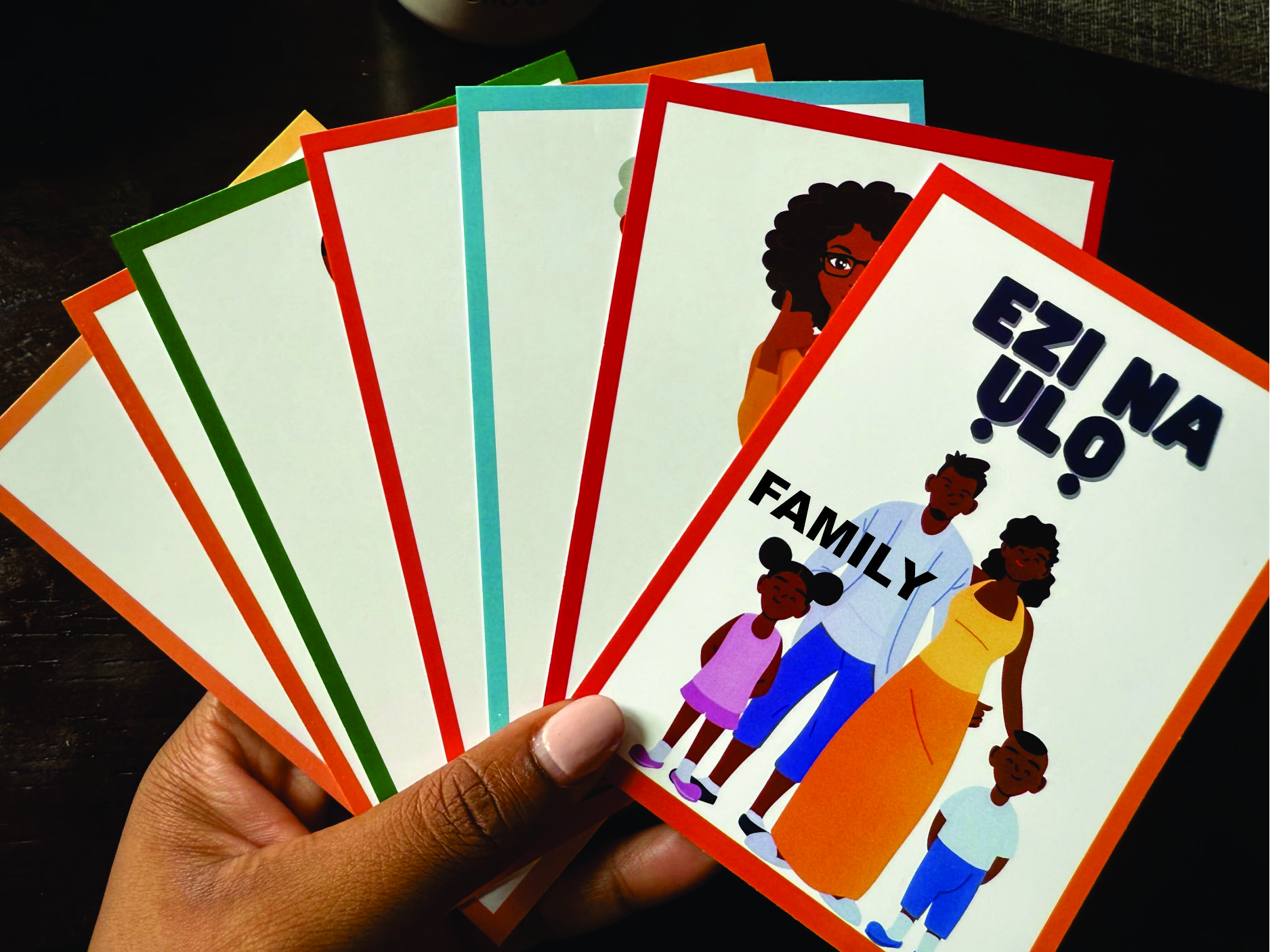 Igbo Family Flashcards – Bilingual Cards for Learning Family Members (Igbo + English)