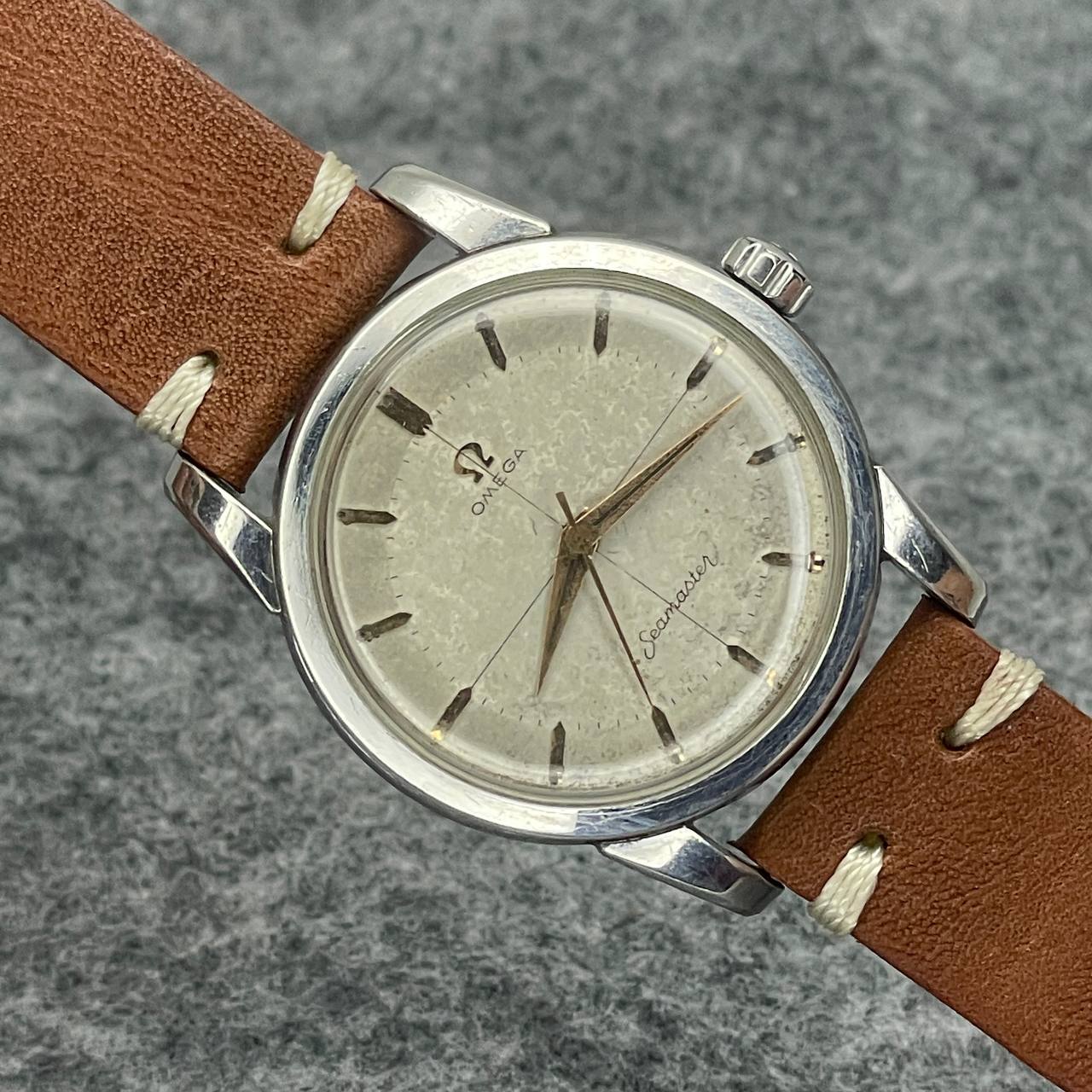 RARO VINTAGE OMEGA SEAMASTER REF 2759 2761-7 CUERDA MANUAL CAL 420 34MM Ca 1950