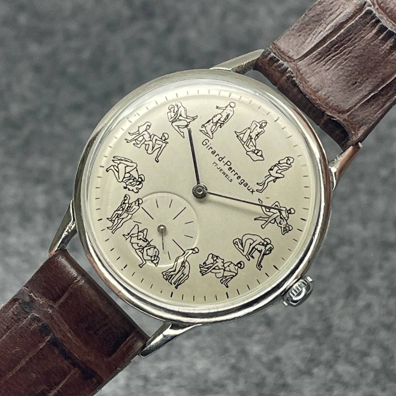 VINTAGE GIRARD PERREGAUX KAMA SUTRA 37MM CAL GP03 Ca 1945