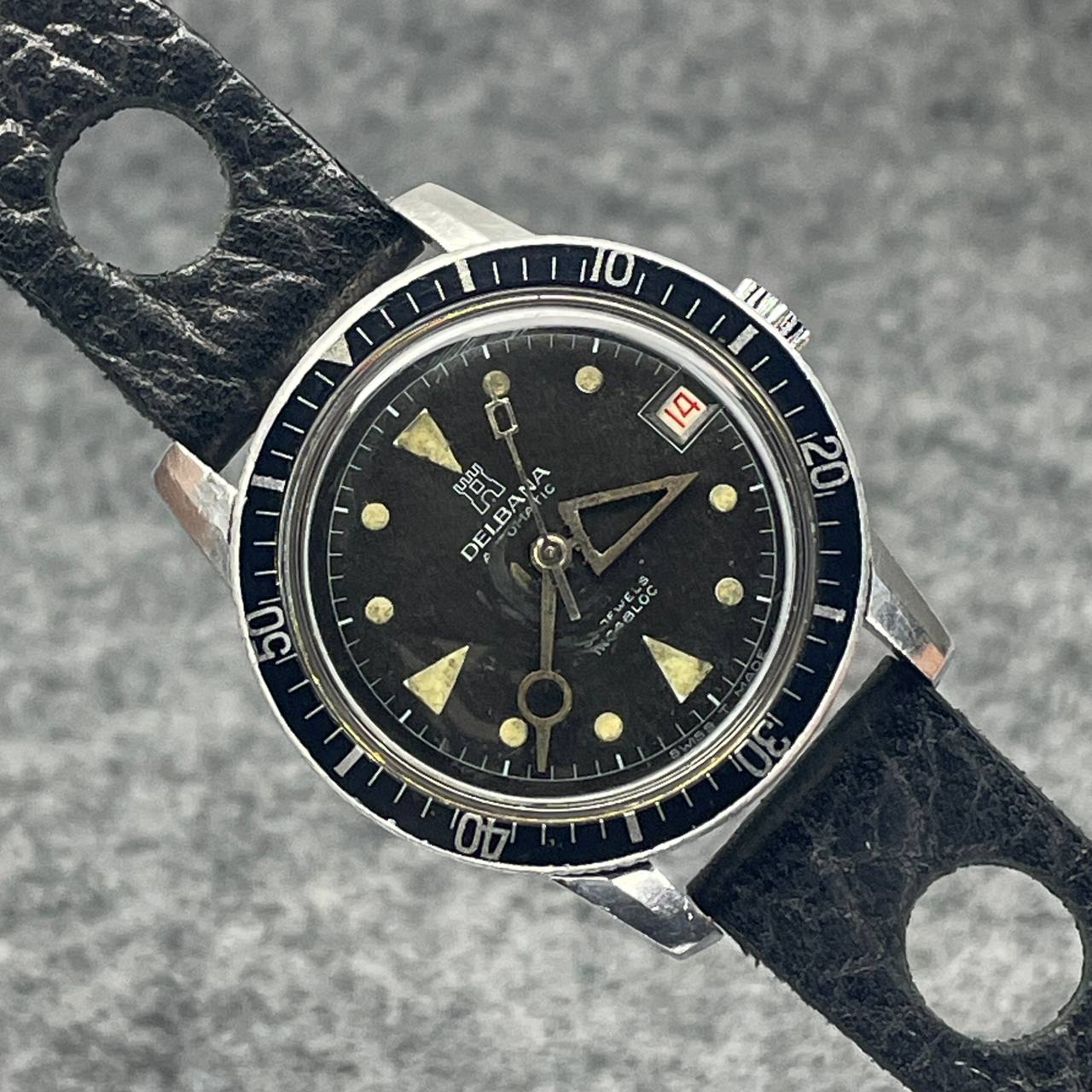 VINTAGE DELBANA DIVER AUTOMATICO CALIBRE FELSA 4007N 35MM Ca 1960