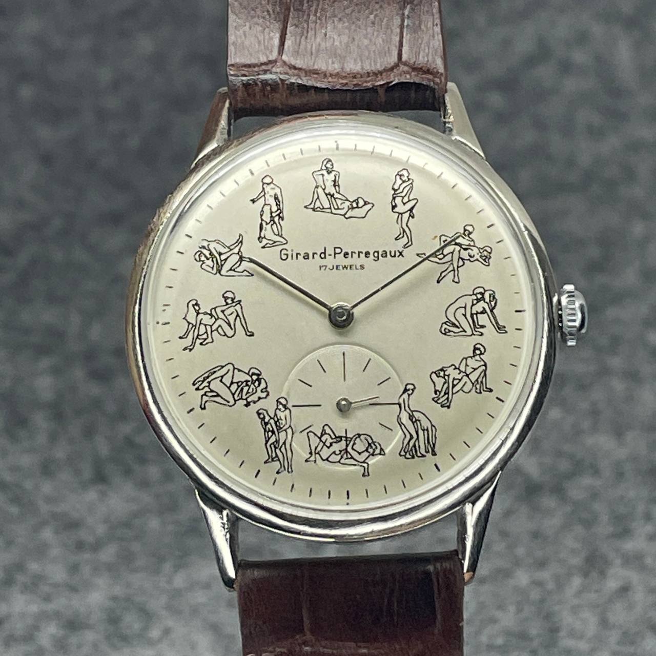 VINTAGE GIRARD PERREGAUX KAMA SUTRA 37MM CAL GP03 Ca 1945