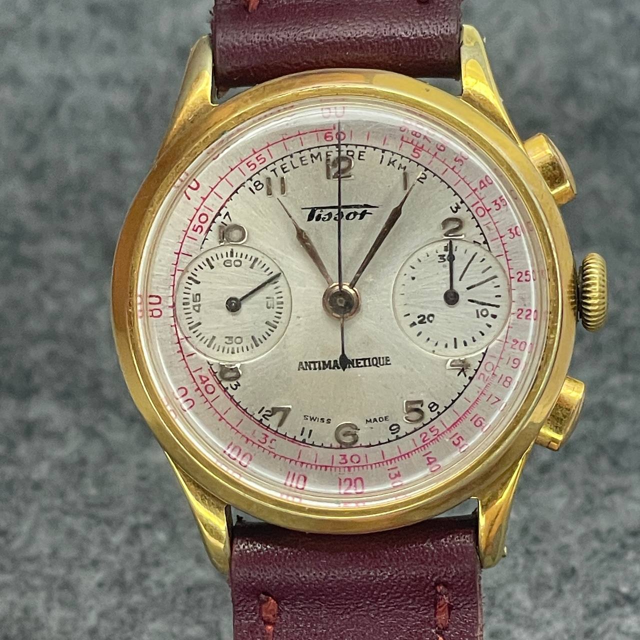 VINTAGE TISSOT CRONOGRAFO CUERDA MANUAL CALIBRE 15TL 37MM 