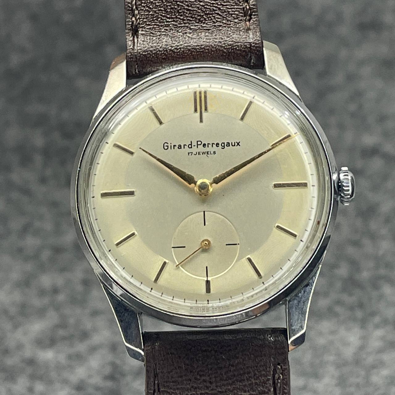 VINTAGE GIRARD PERREGAUX CUSTOM 37MM CUERDA MANUAL CALIBRE GP03