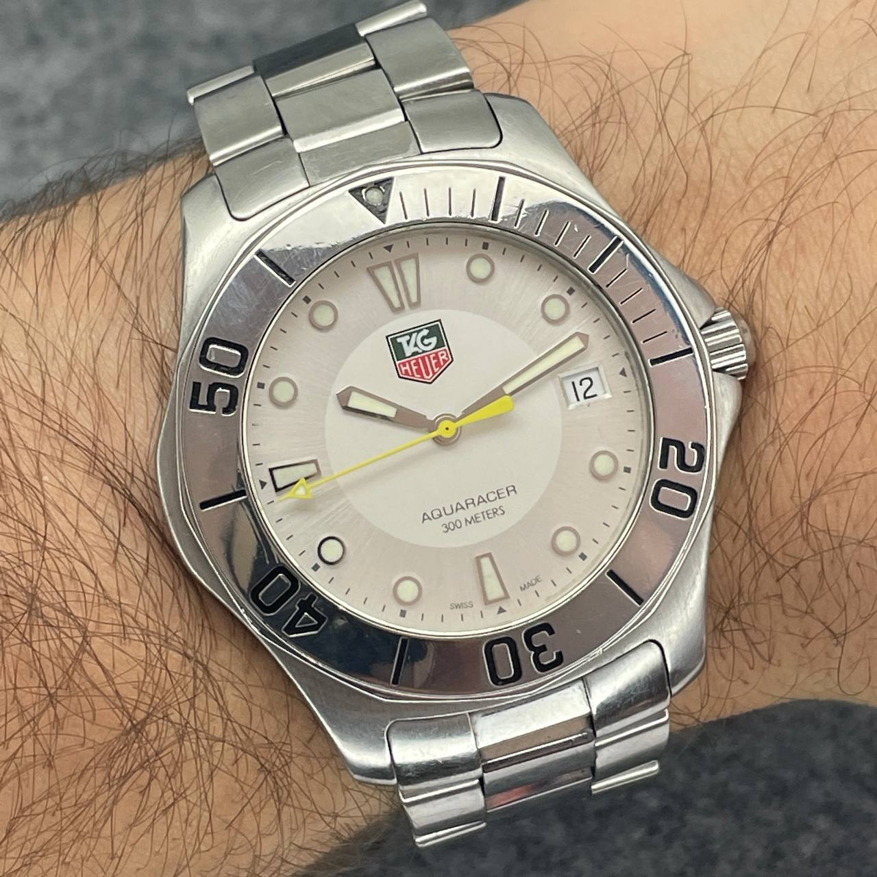 TAG HEUER AQUARACER Ca 2010 38MM REF WAB1111 QUARTZ SOLO RELOJ