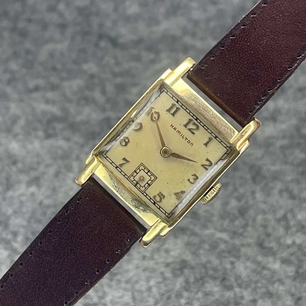 VINTAGE HAMILTON ART DECO CAL 982 CUERDA MANUAL Ca 1930 22,8MM