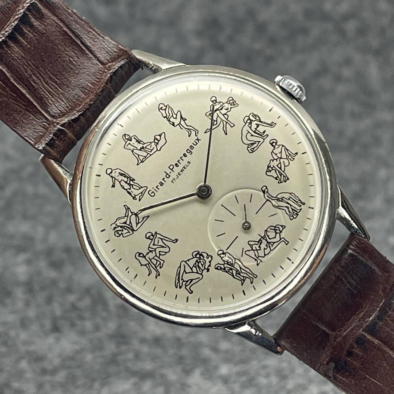 VINTAGE GIRARD PERREGAUX KAMA SUTRA 37MM CAL GP03 Ca 1945