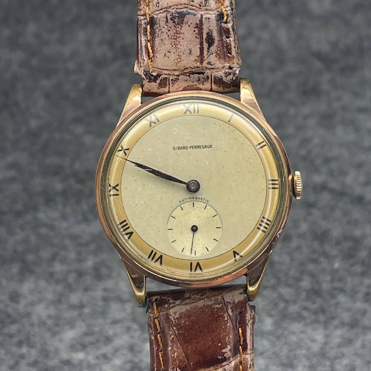 VINTAGE GIRARD PERREGAUX CUERDA MANUAL 36MM CAL 27 Ca 1940