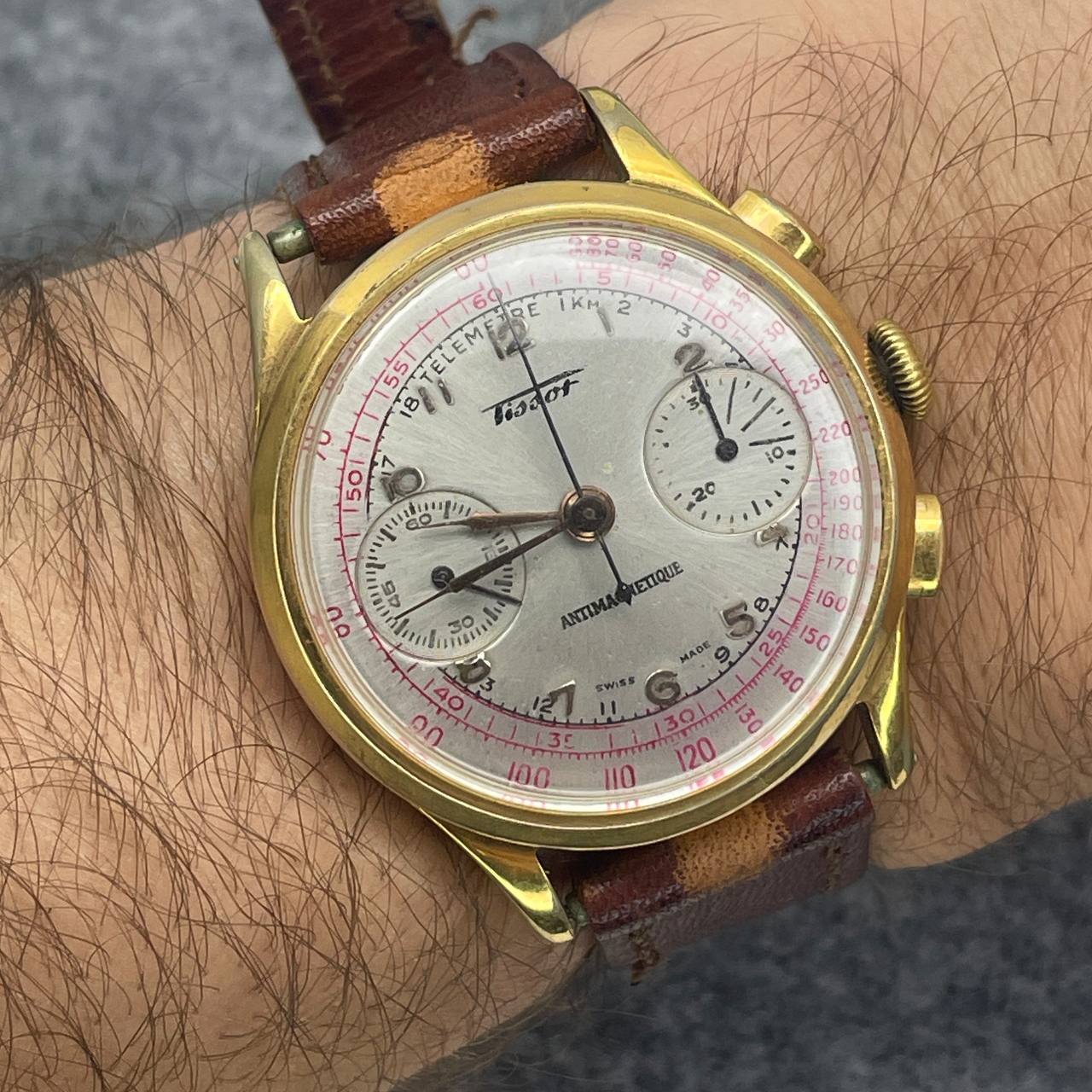 VINTAGE TISSOT CRONOGRAFO CUERDA MANUAL CALIBRE 15TL 37MM 