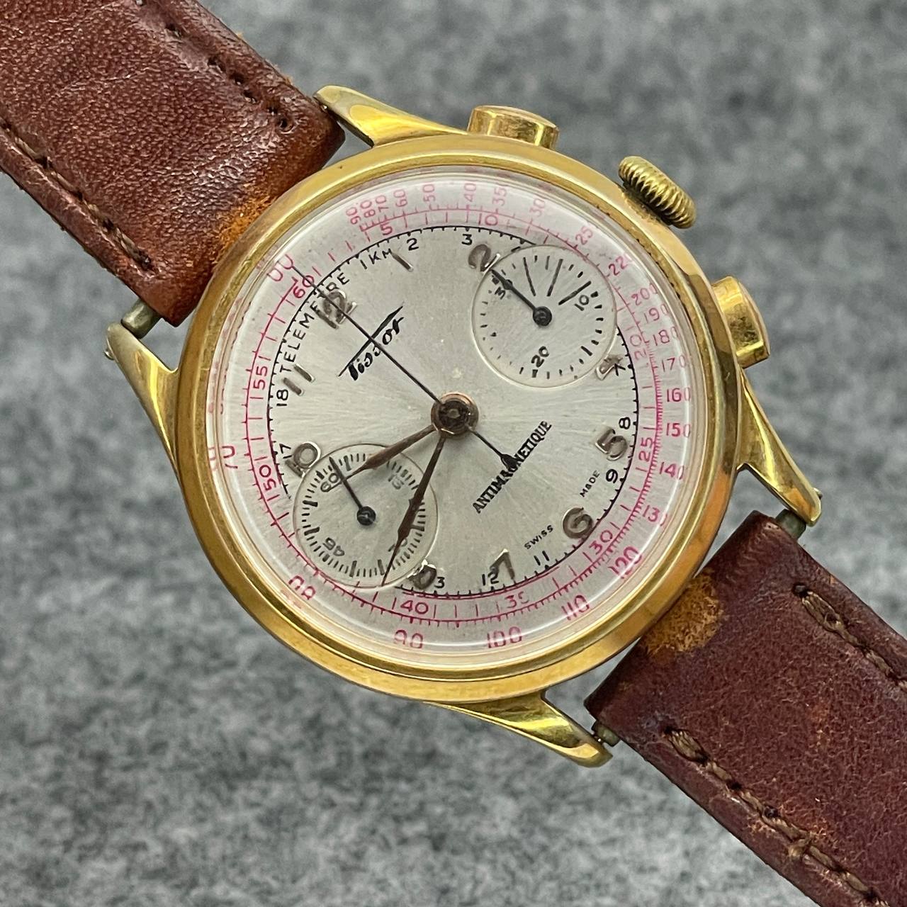 VINTAGE TISSOT CRONOGRAFO CUERDA MANUAL CALIBRE 15TL 37MM 
