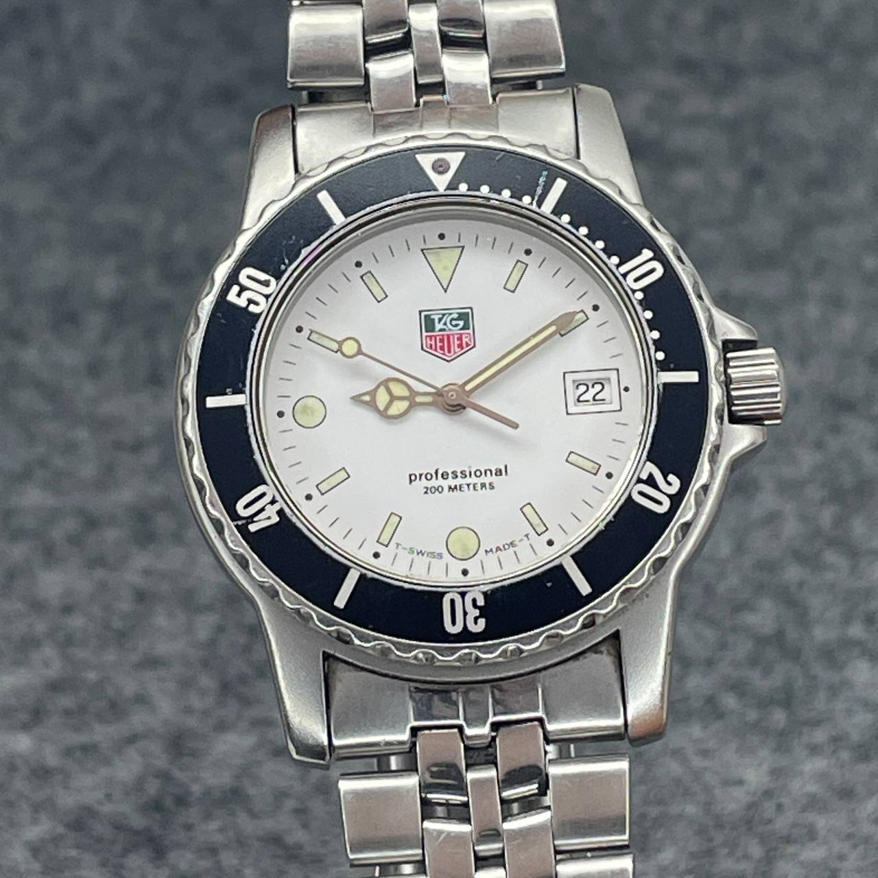 VINTAGE TAG HEUER 1500 PROFESSIONAL QUARTZ REF WD1213-G-20 SOLO RELOJ