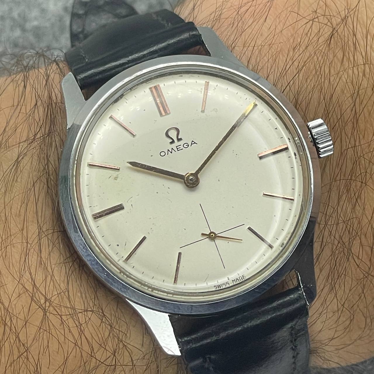 VINTAGE OMEGA CUSTOM CUERDA MANUAL CALIBRE 269 CUADRANTE ORIGINAL 35MM