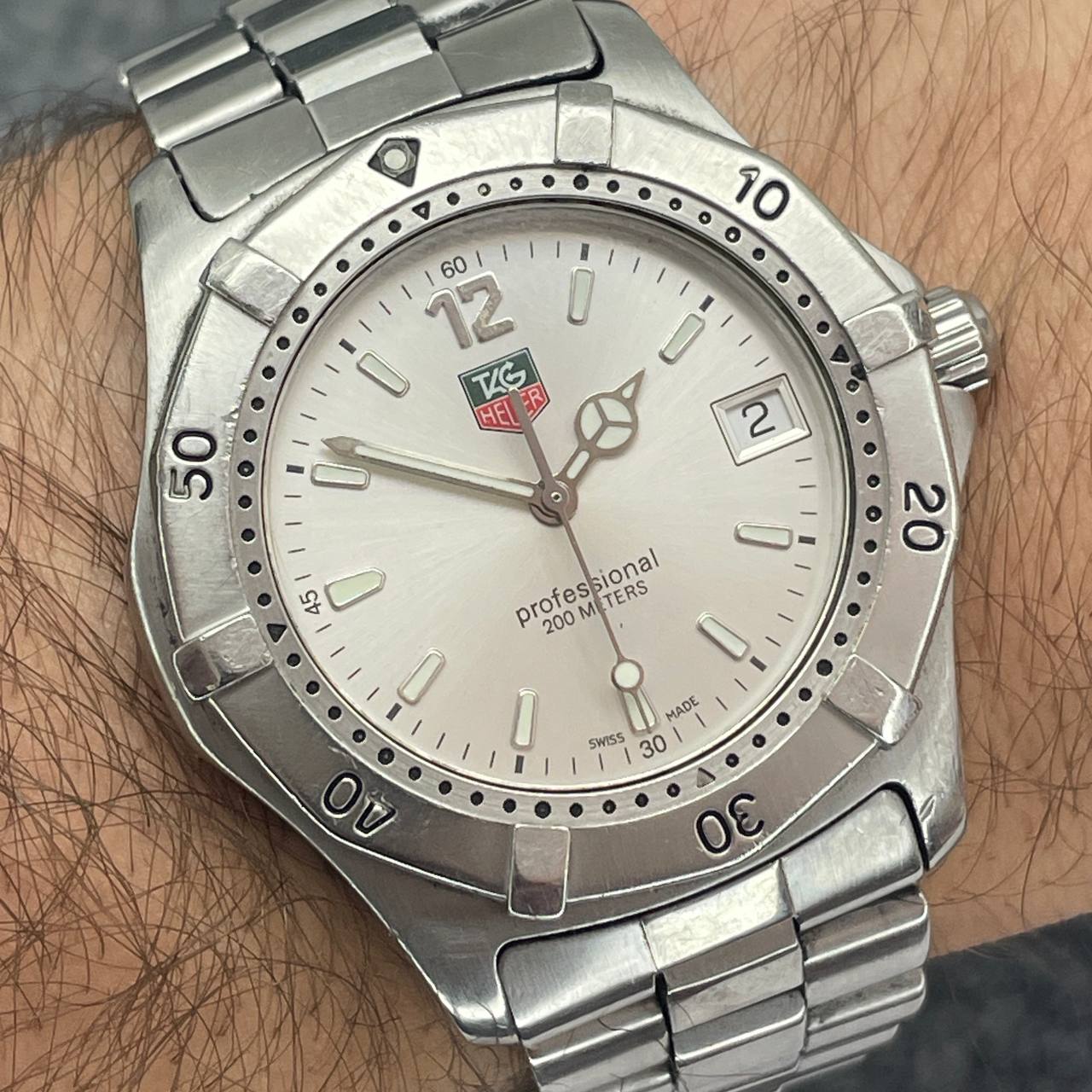 VINTAGE TAG HEUER SERIES 2000 37MM QUARTZ Ca 1995 EXCELENTE ESTADO SOLO RELOJ