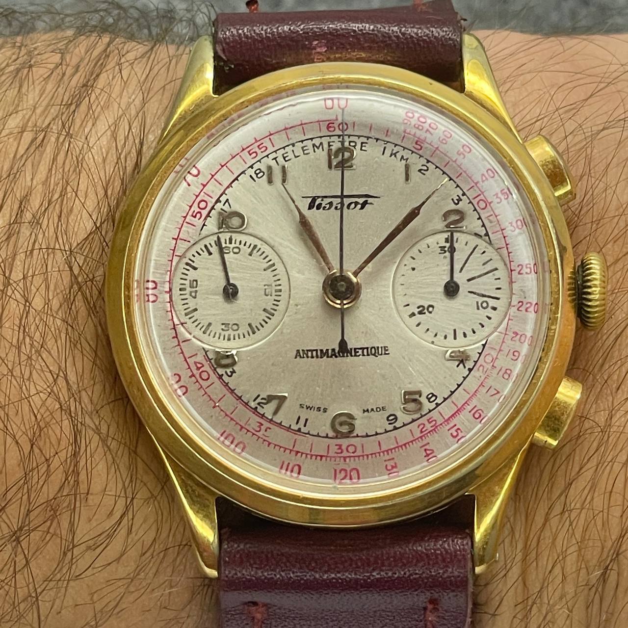 VINTAGE TISSOT CRONOGRAFO CUERDA MANUAL CALIBRE 15TL 37MM 