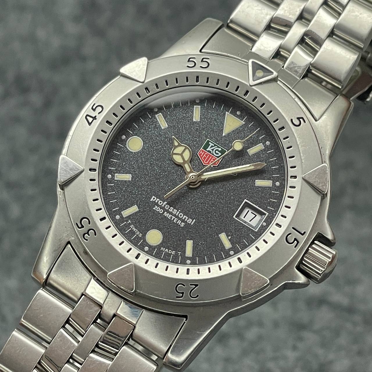 VINTAGE TAG HEUER REF WD1211-K-20 37MM QUARTZ SOLO RELOJ