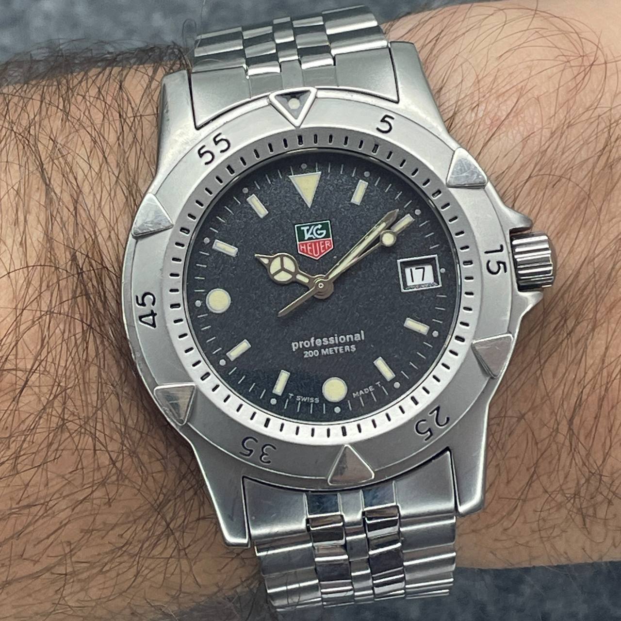 VINTAGE TAG HEUER REF WD1211-K-20 37MM QUARTZ SOLO RELOJ