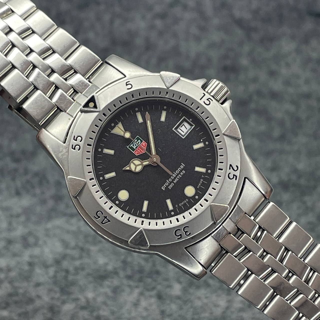 VINTAGE TAG HEUER REF WD1211-K-20 37MM QUARTZ SOLO RELOJ