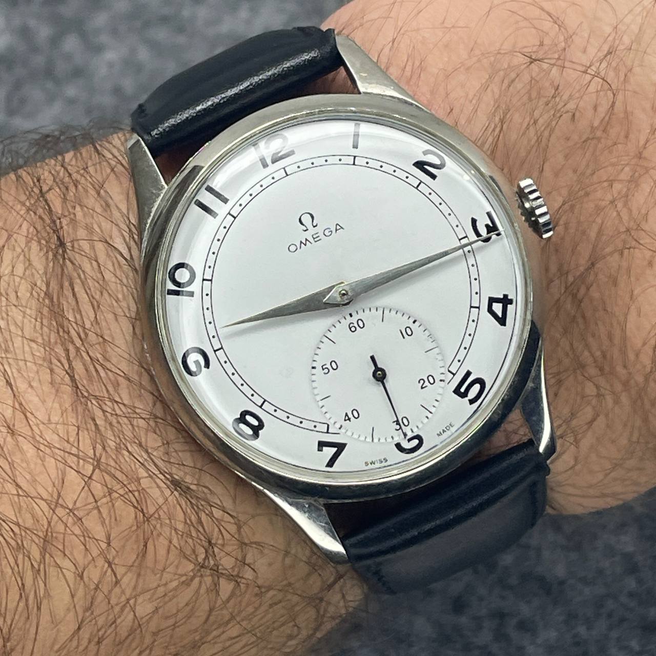 VINTAGE OMEGA CUSTOM CAL 266 CUERDA MANUAL 37MM Ca 1945
