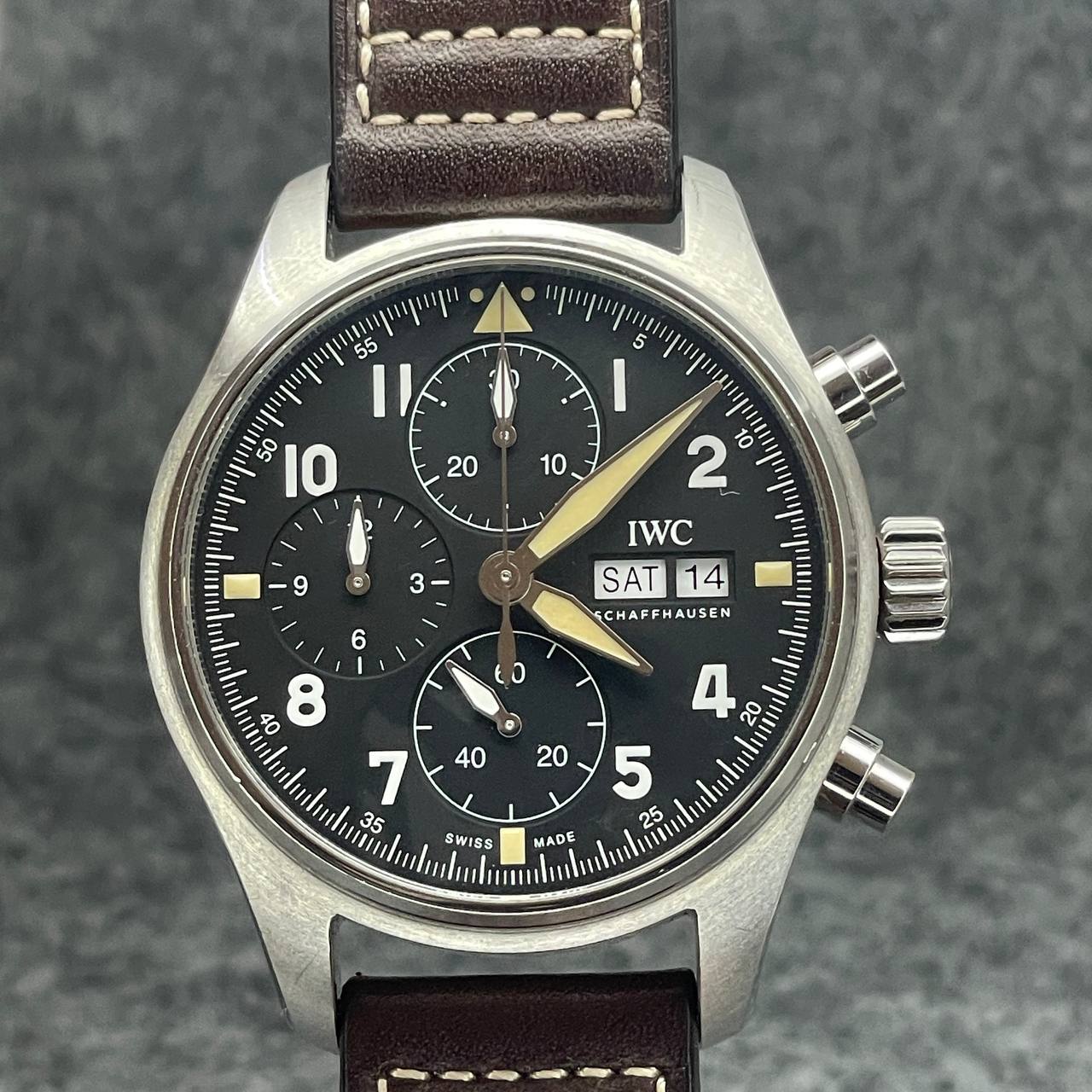 IWC SPITFIRE PILOT REF IW387903 CRONOGRAFO AUTOMATICO 41MM AÑO 2021 C/ GARANTIA