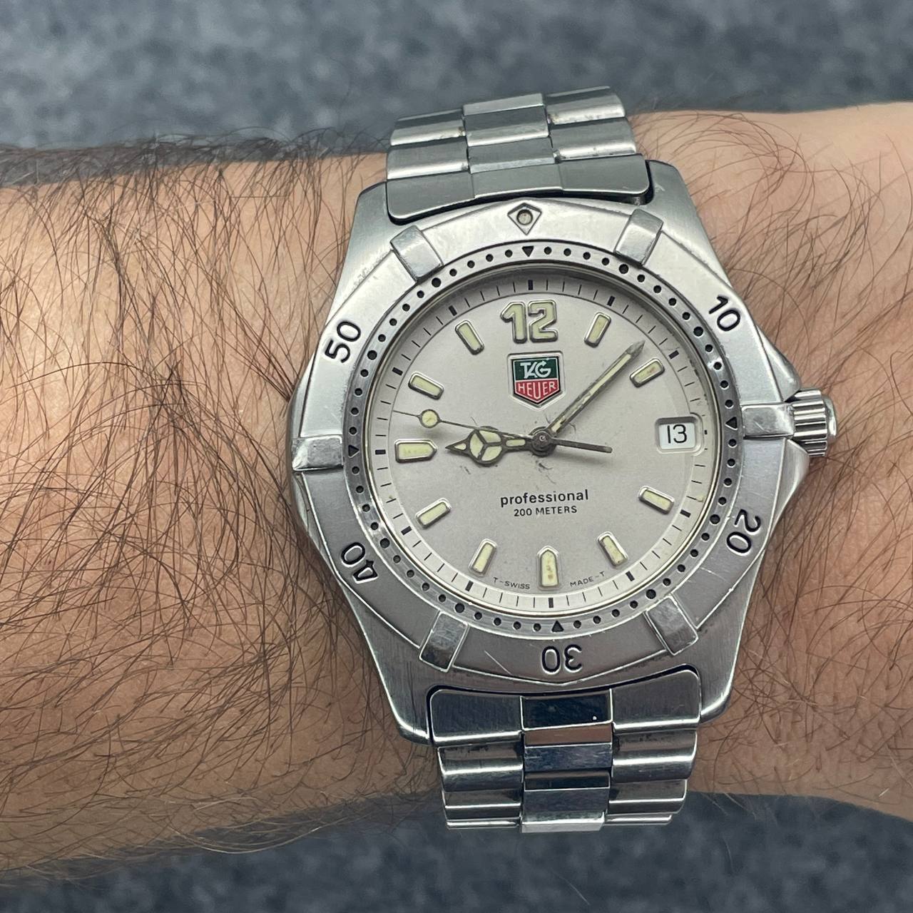 VINTAGE TAG HEUER SERIES 2000 REF WK1112 QUARTZ 37MM Ca 1995 SOLO RELOJ