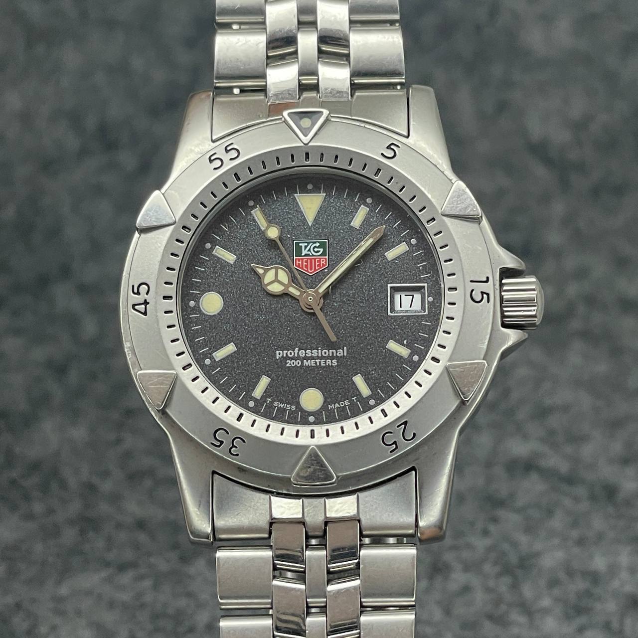 VINTAGE TAG HEUER REF WD1211-K-20 37MM QUARTZ SOLO RELOJ