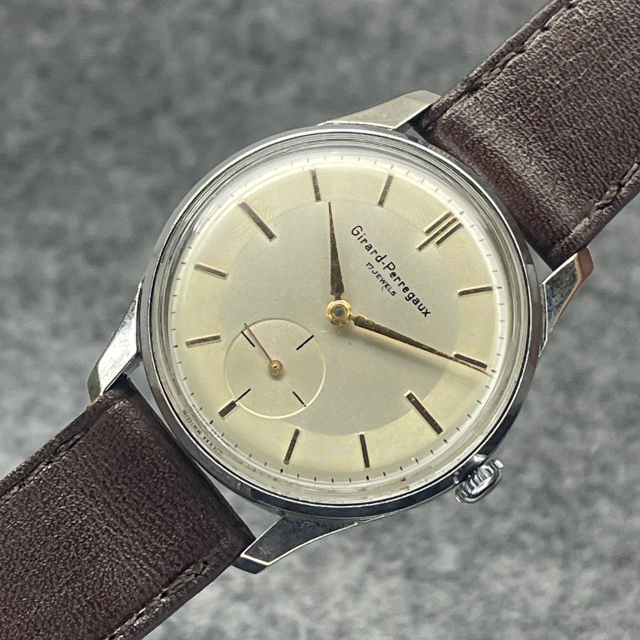 VINTAGE GIRARD PERREGAUX CUSTOM 37MM CUERDA MANUAL CALIBRE GP03