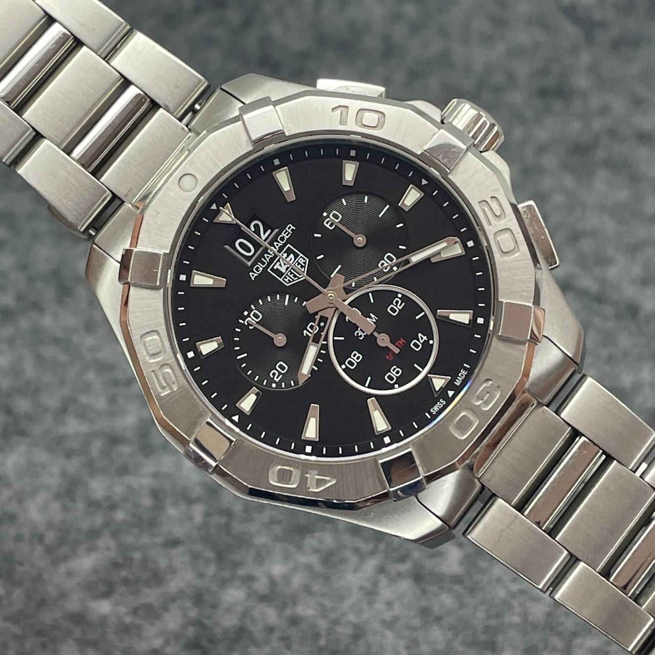 TAG HEUER AQUARACER CRONOGRAFO REF CAY1110-0 MALLA CORTA SOLO RELOJ Ca 2015 44MM