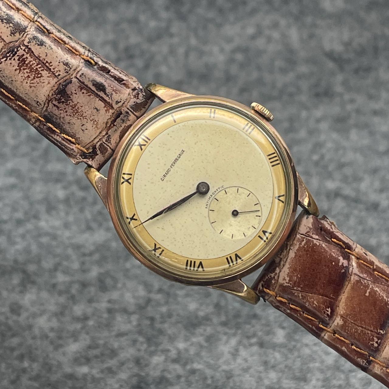 VINTAGE GIRARD PERREGAUX CUERDA MANUAL 36MM CAL 27 Ca 1940