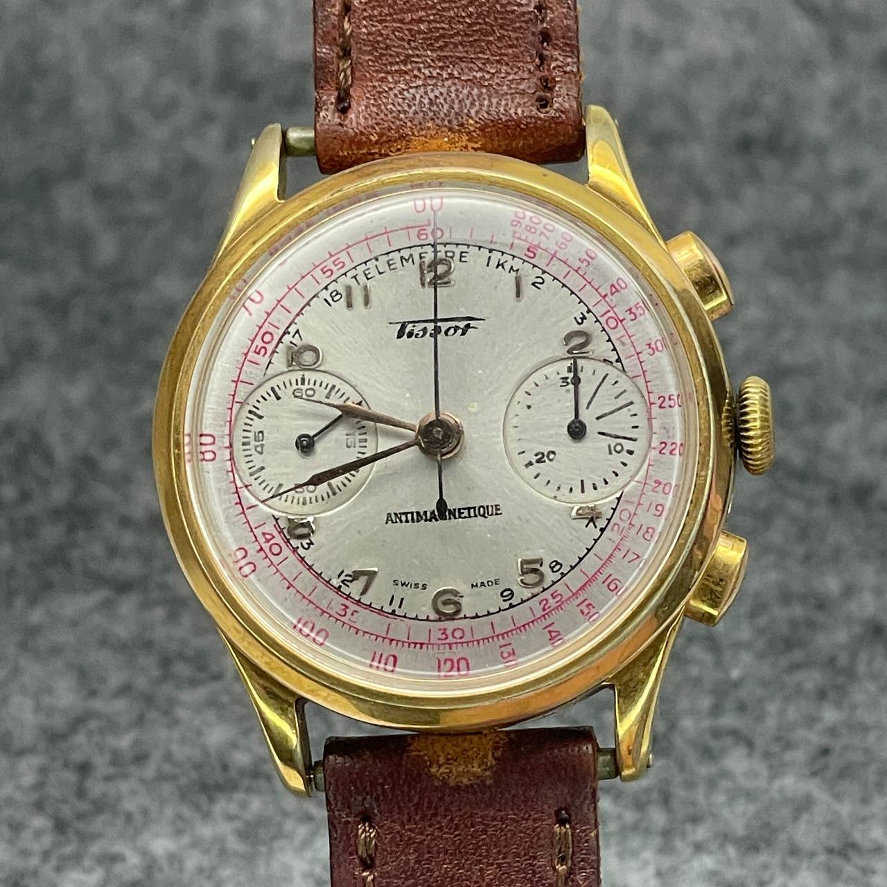 VINTAGE TISSOT CRONOGRAFO CUERDA MANUAL CALIBRE 15TL 37MM 