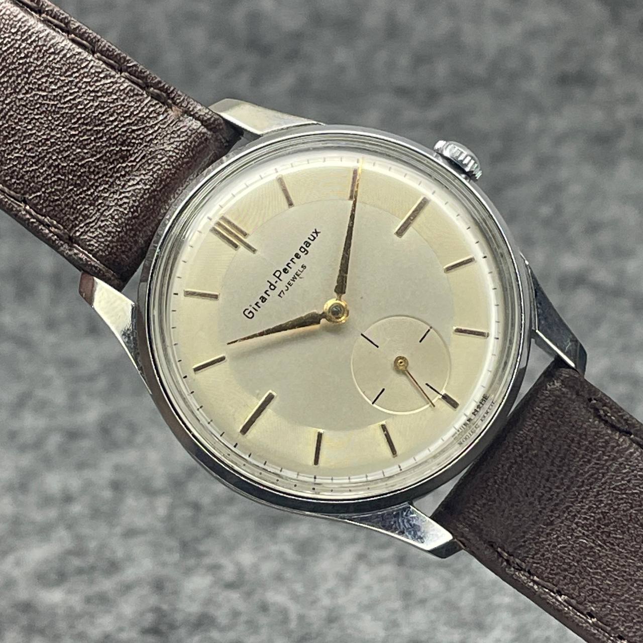 VINTAGE GIRARD PERREGAUX CUSTOM 37MM CUERDA MANUAL CALIBRE GP03