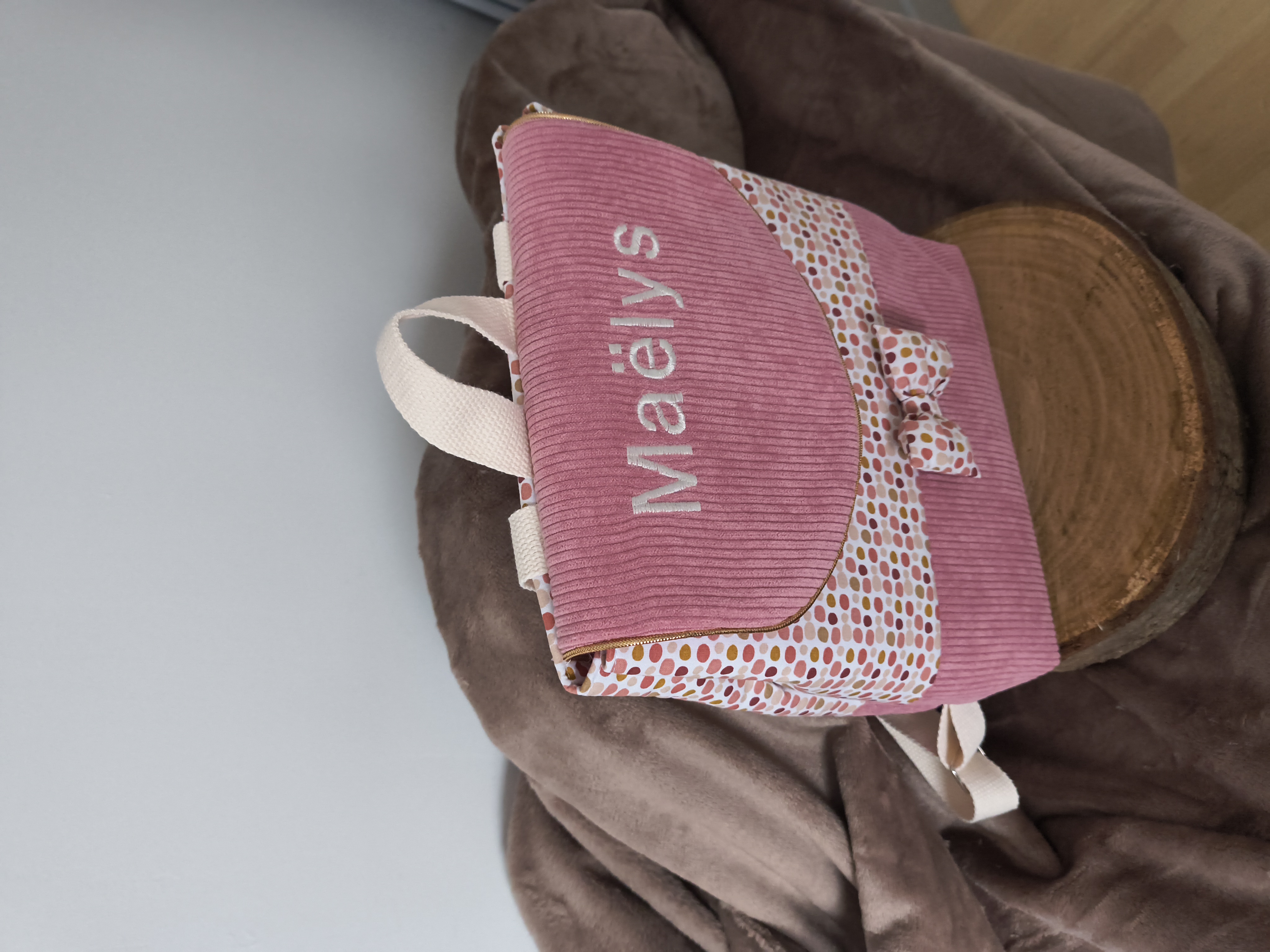 Sac à dos personnalisé enfant avec nœud