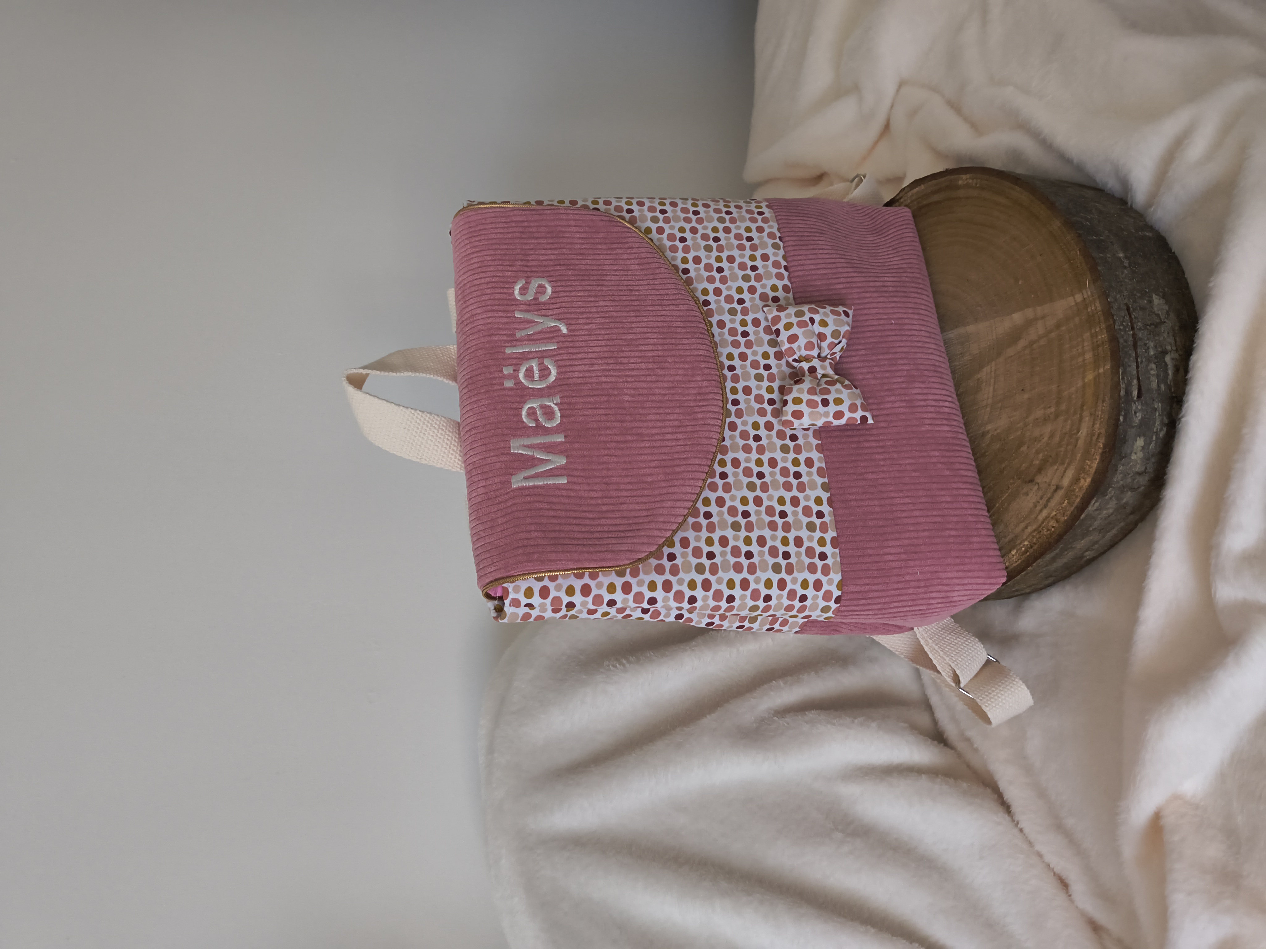 Sac à dos personnalisé enfant avec nœud